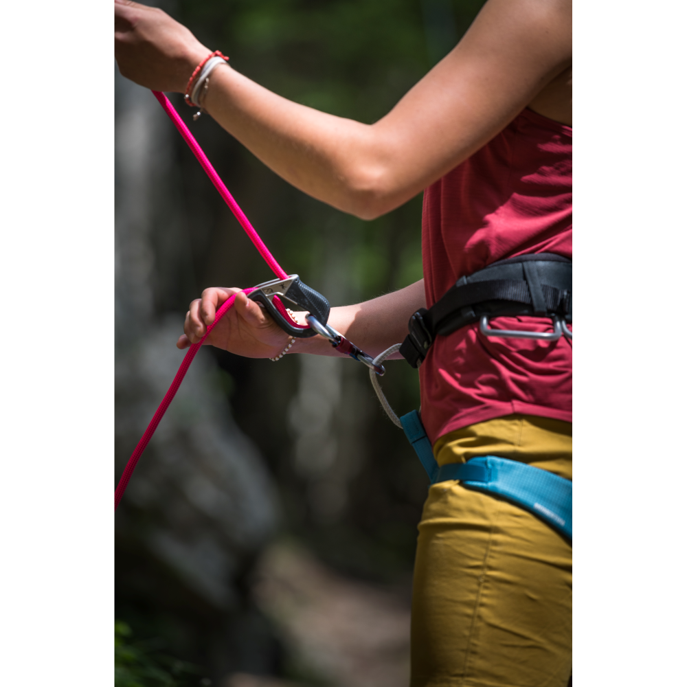 Arnés de escalada Black Diamond Momentum - Aqua Verde "Small" para mujer