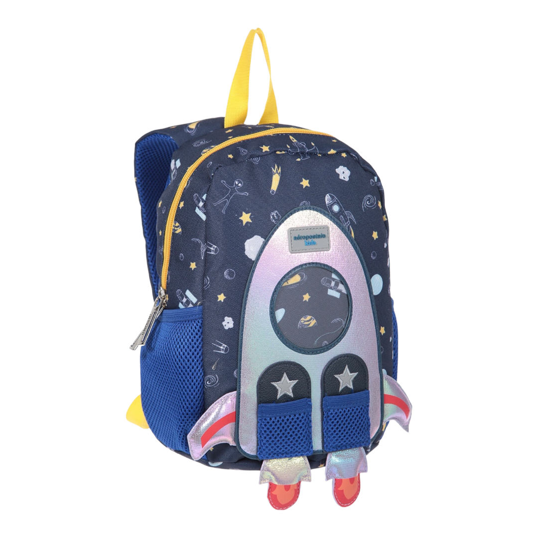 Mochila Escolar Aeropostale Kids Cohete Espacial 28x21x10 Cm