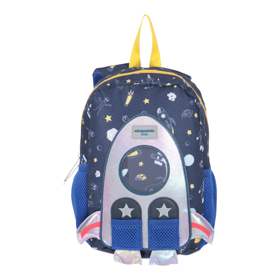 Mochila Escolar Aeropostale Kids Cohete Espacial 28x21x10 Cm