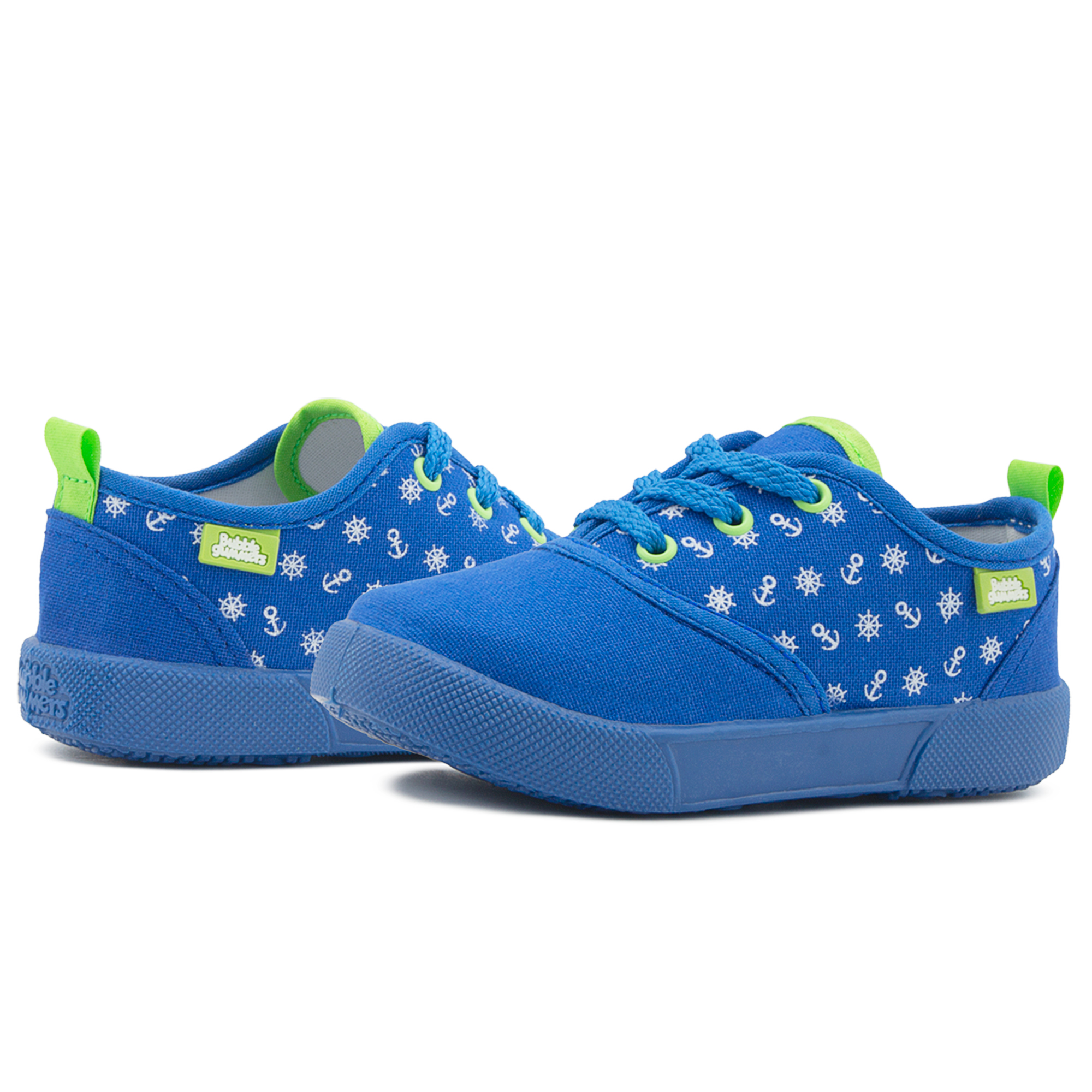 Tenis Choclo Bubble Gummers Para Niño Edson Rey Verde 12-17
