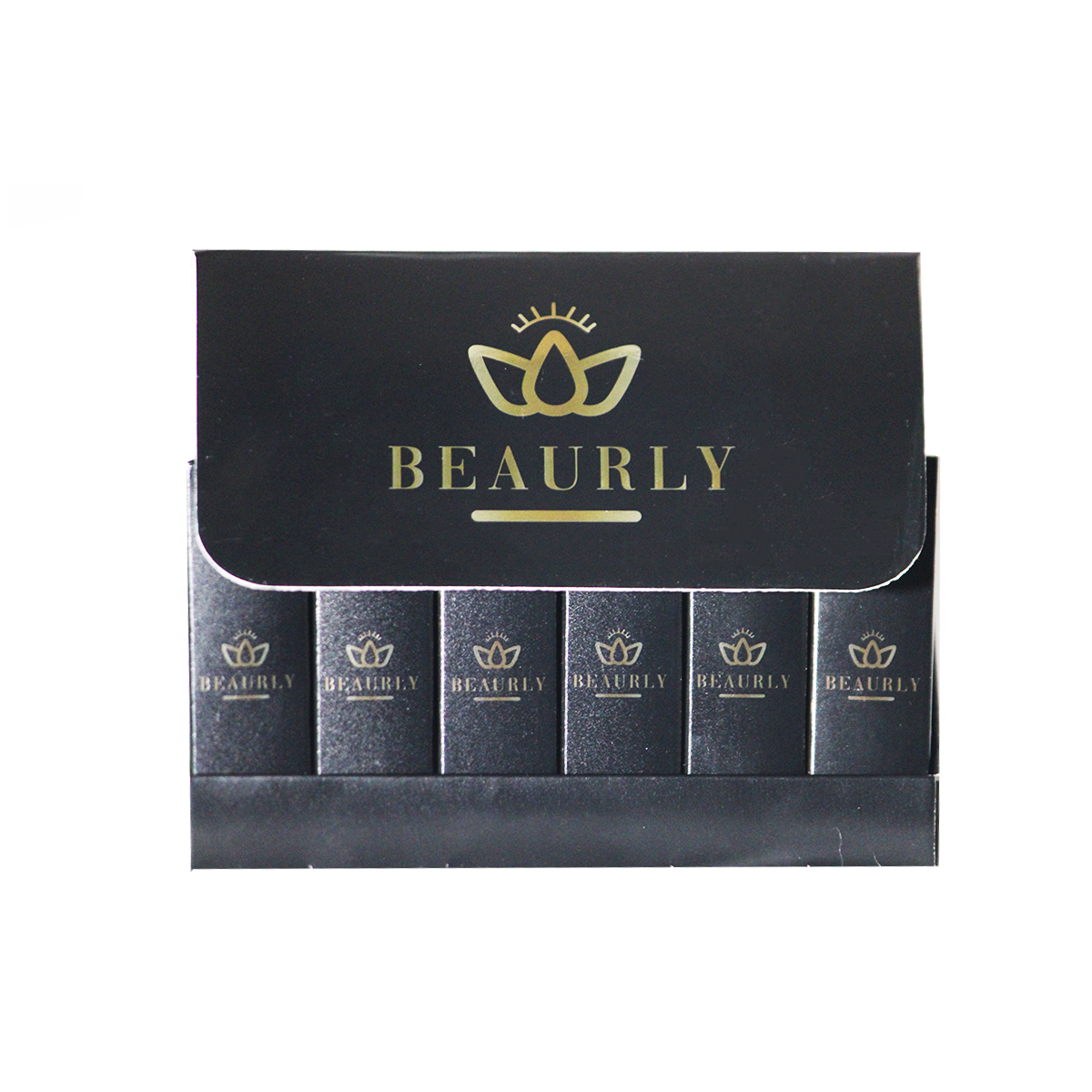 Caja de labiales mate "BEAURLY 1953" 24 piezas 6 colores diferentes 