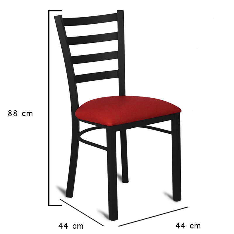 Silla metálica para restaurante, bar, cafetería ó comedor modelo Habana  Florida