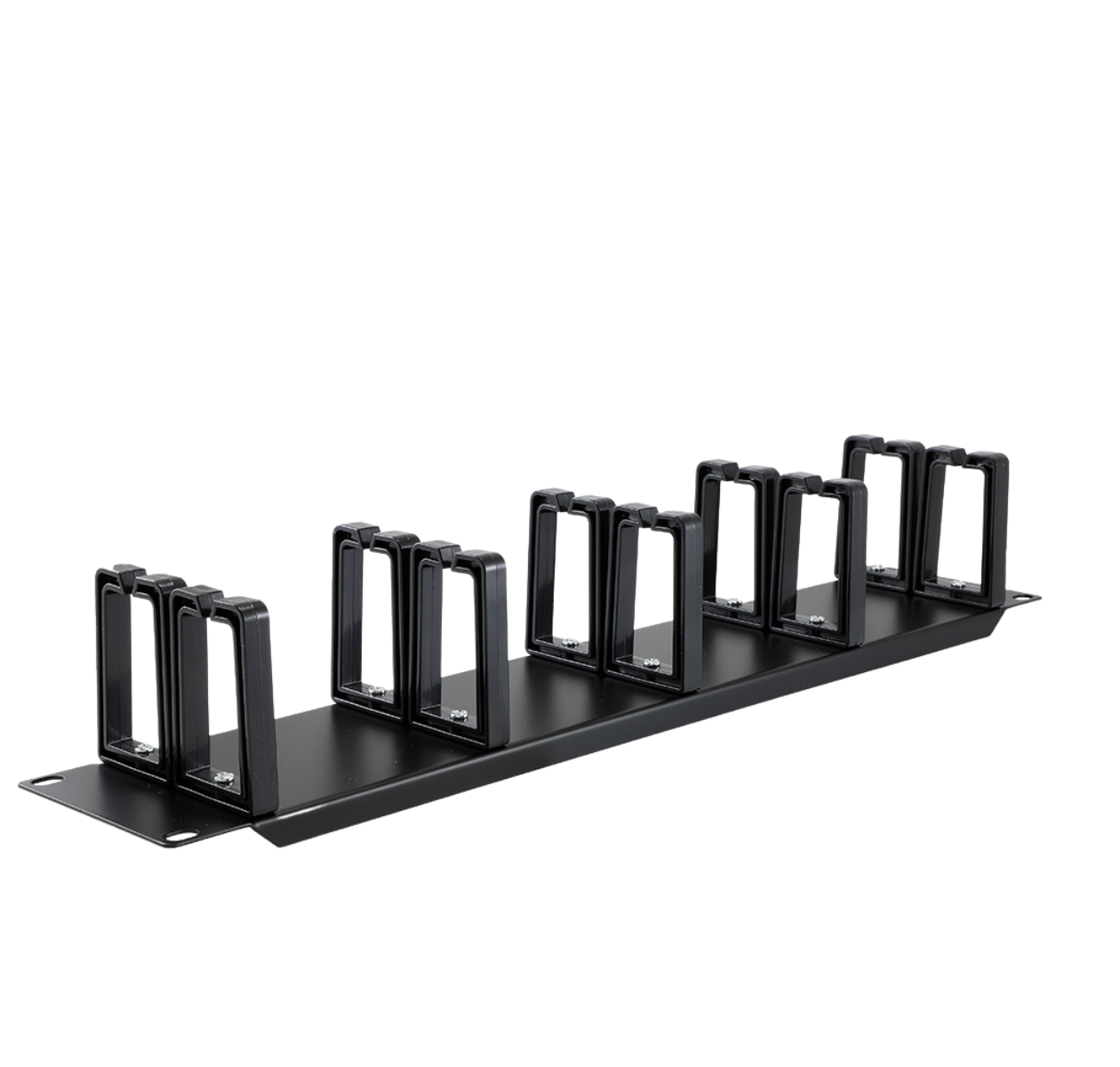 Organizador Horizontal Frontal Rack 2UR con peines de policarbonato ...