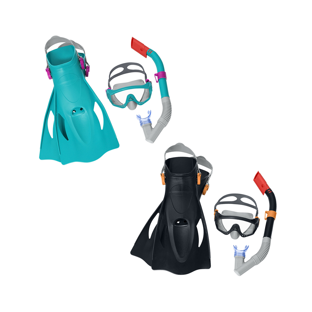 Kit De Snorkel Buceo Bestway Adulto Policarbonato Uv 