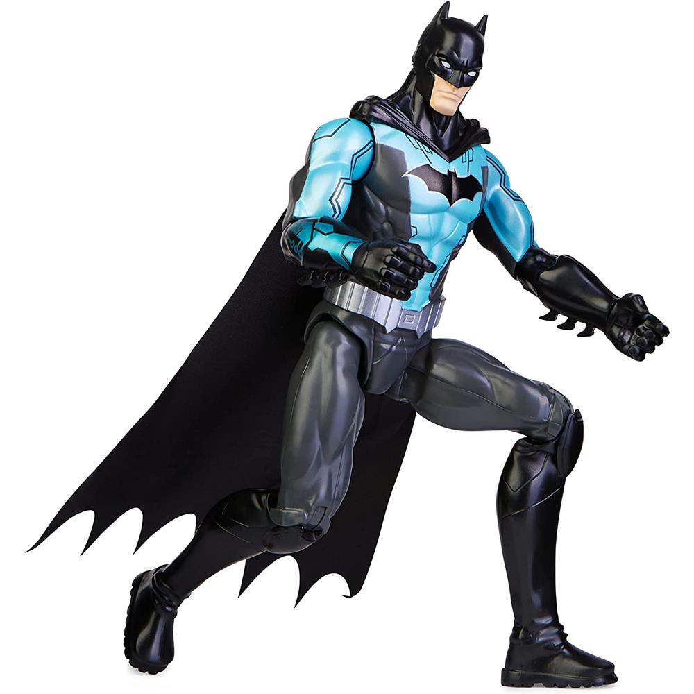 DC Bat-Tech Batman Traje Azul Figura 30 Cm Spin Master