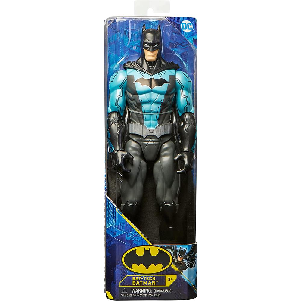 DC Bat-Tech Batman Traje Azul Figura 30 Cm Spin Master