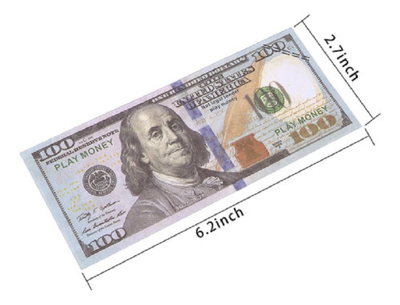 Billete de 100 Usd para Juegos, Escuela, Cine etc etc 100 pzs - GEN