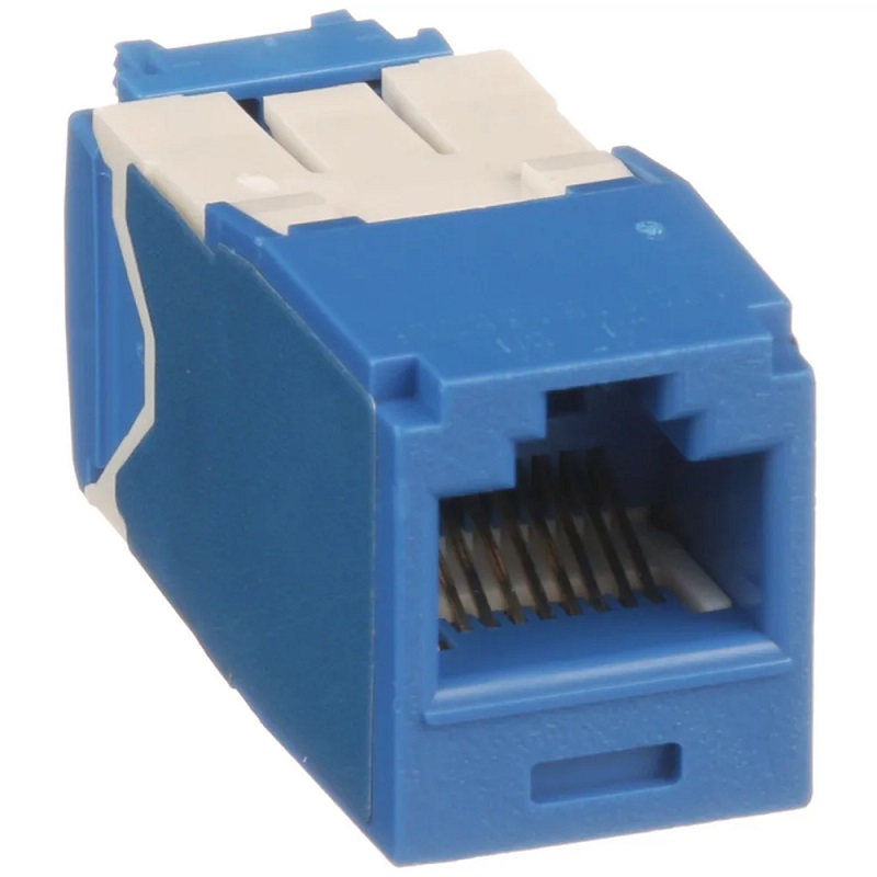 Panduit Jack de Red Mini-Com TG Cat6A UTP de 8 Posiciones, RJ-45, Azul 