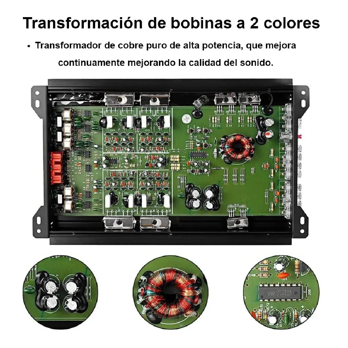 Amplificadores De Auto Carro Audio Fuente 6800w 4 Canales