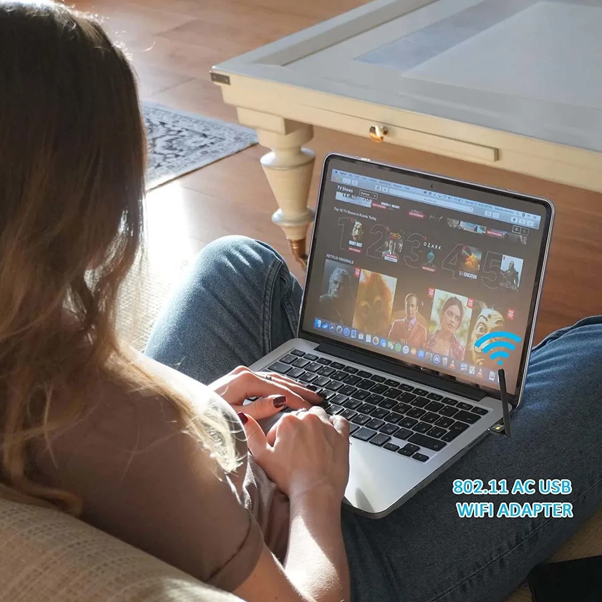 Antena Usb Wifi Adaptador Inalámbricade 600mbps Bluetooth