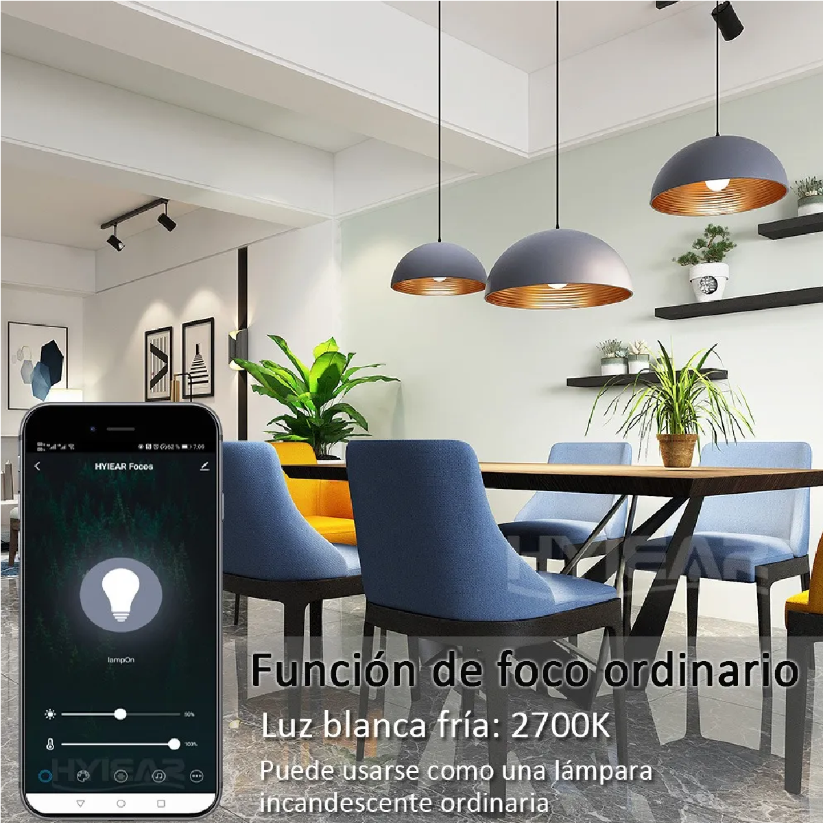 Foco Inteligente Wifi Con Siri Alexa Google Home 10w