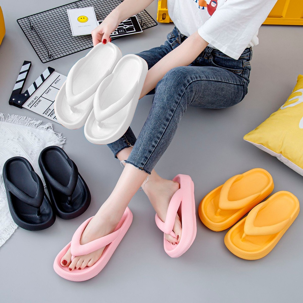Sandalia Sponch Dama Chancla Playa Comoda Ligera Comfort