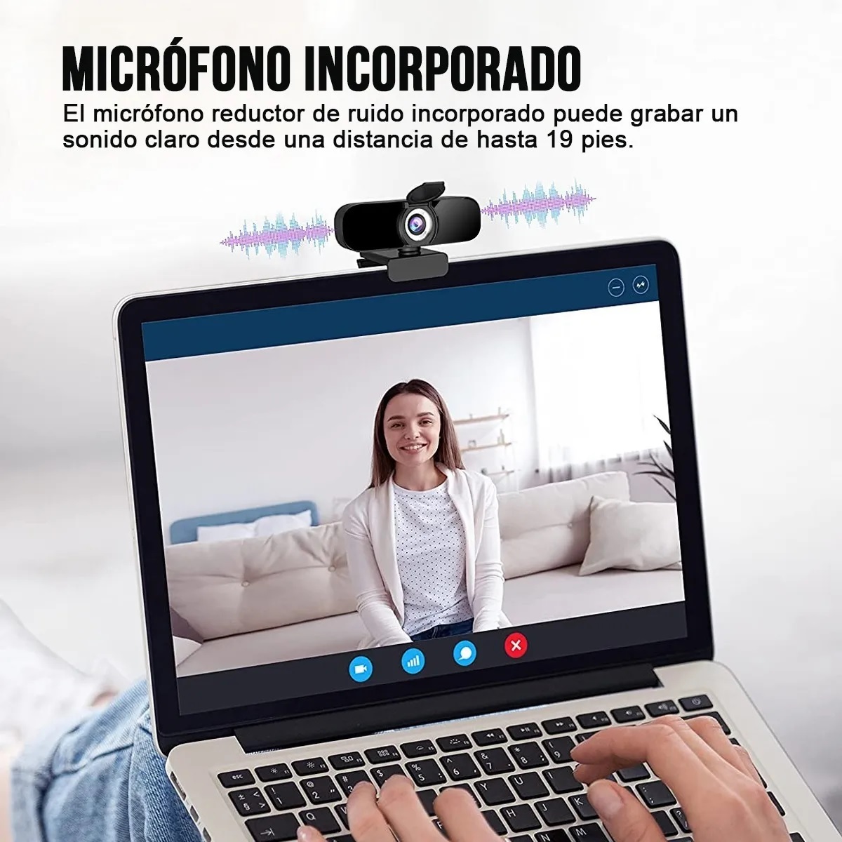 Cámara Web 4k Hd De 2160p Con Micrófono Y Enfoque Automático