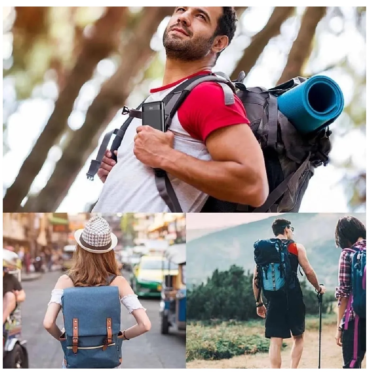 Powerbank Carga Rapida-30000mah Led Con Triple Salida Mofit