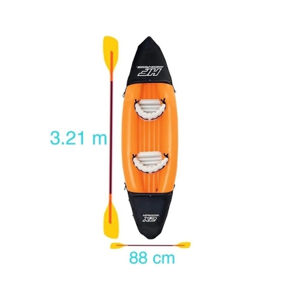 Lancha/kayak Inflable 2 Personas Lite-rapid + Bomba + Remos
