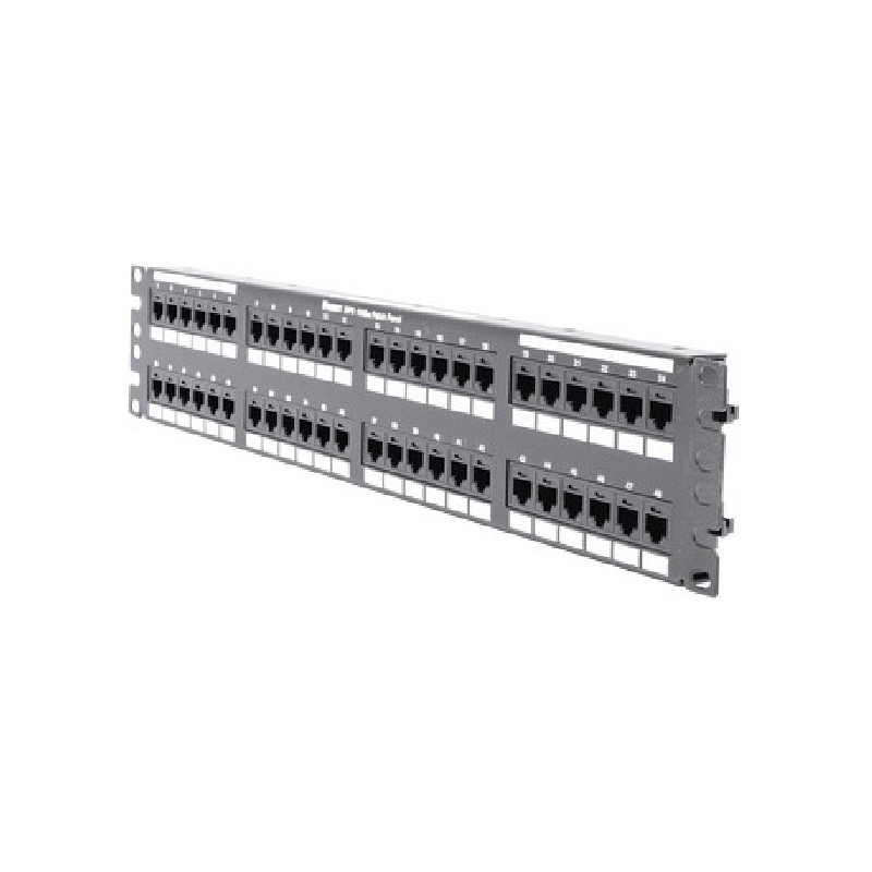 Panduit Panel de Parcheo de 48 Puertos para Rack 19'', Negro 