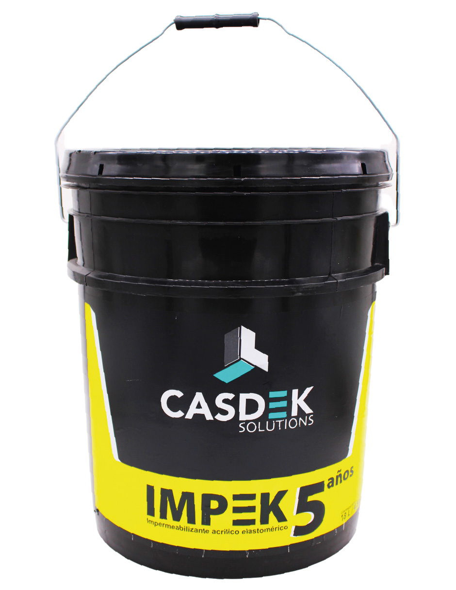 Impermeabilizante acrílico elastomérico de 5 años de garantia color rojo