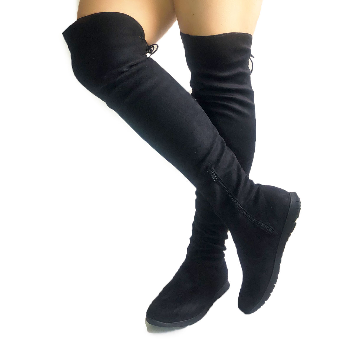 Botas Altas Maxibotas stretch de piso, para mujer.Nyxmart®