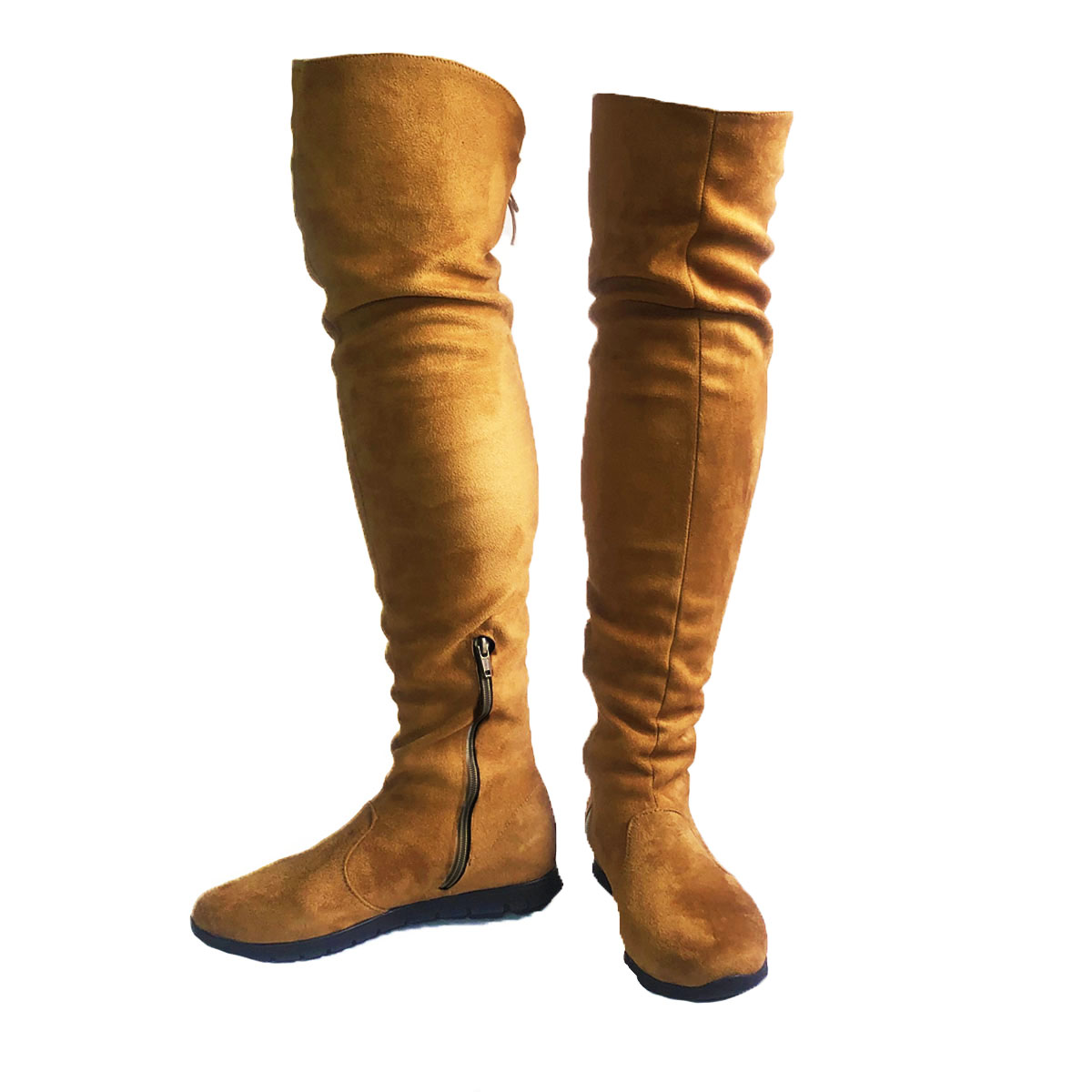 Botas Altas Maxibotas stretch de piso, para mujer.Nyxmart®