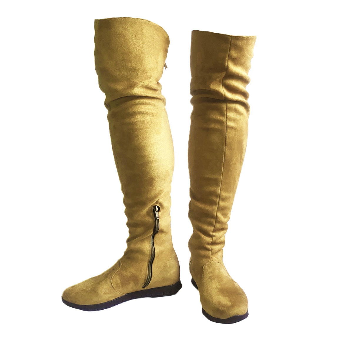 Botas Altas Maxibotas stretch de piso, para mujer.Nyxmart®