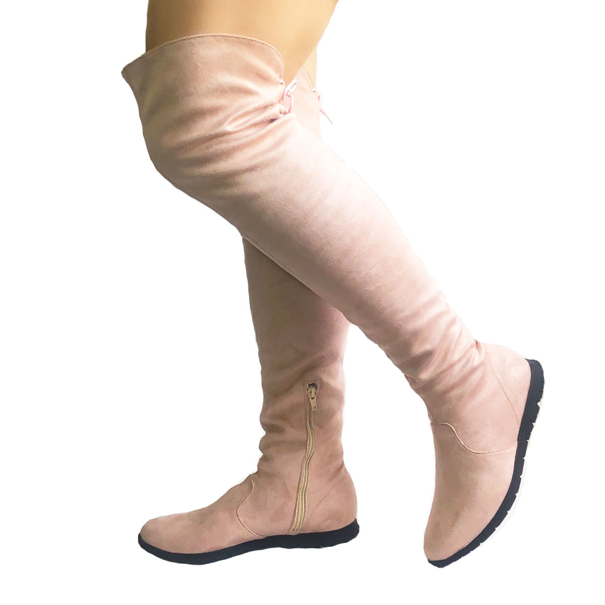 Botas Altas Maxibotas stretch de piso, para mujer.Nyxmart®