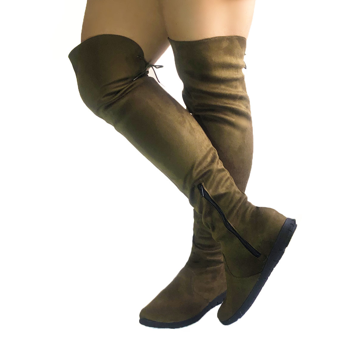 Botas Altas Maxibotas stretch de piso, para mujer.Nyxmart®