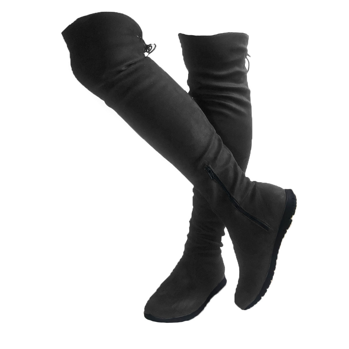 Botas Altas Maxibotas stretch de piso para mujer.Nyxmart