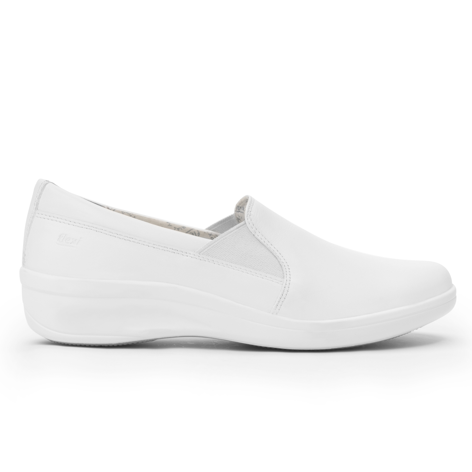 ZAPATOS CLINICOS FLEXI DE DAMA COMODOS 32608 BLANCO ORIGINAL