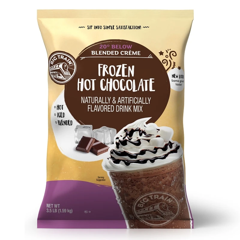 20 Below Frozen Hot Chocolate Big Train Polvos 3.5 Libras