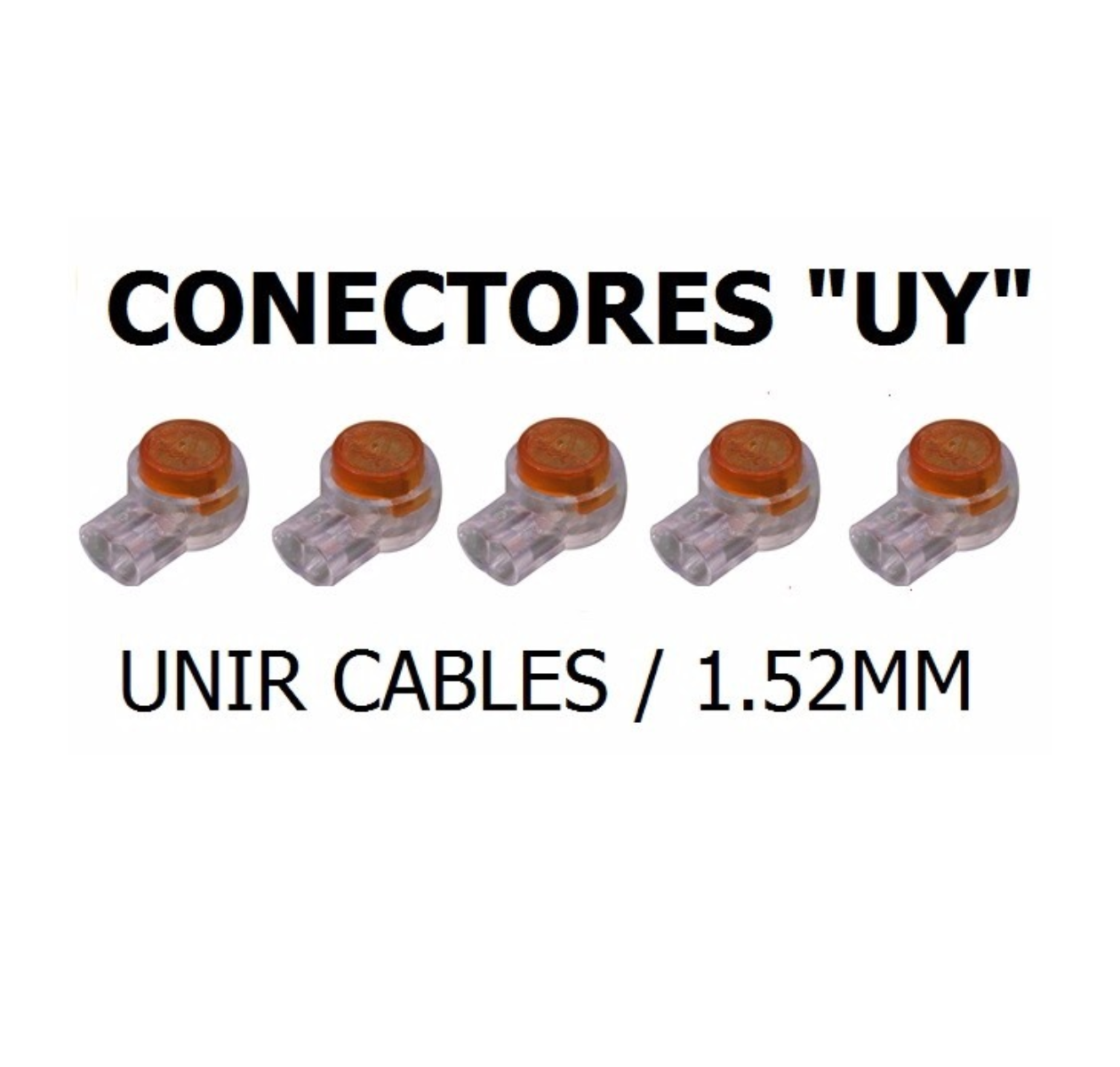 Conector UY de 1.52mm para empalme de alambre telefónico y UTP paquete de 100pzas ENS-CUY152