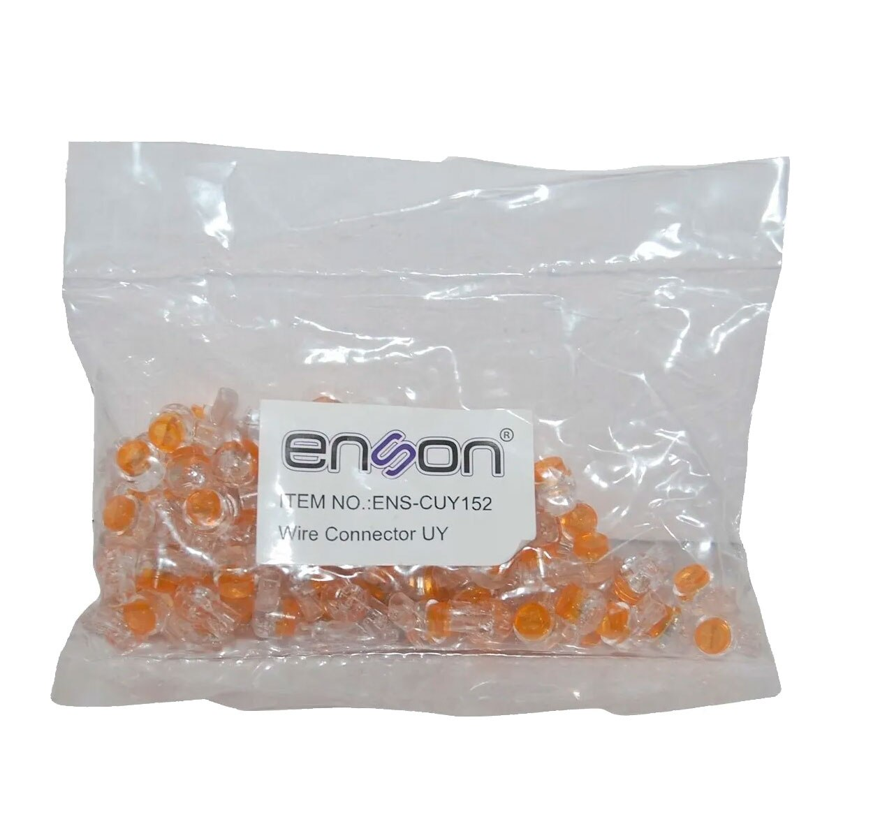 Conector UY de 1.52mm para empalme de alambre telefónico y UTP paquete de 100pzas ENS-CUY152