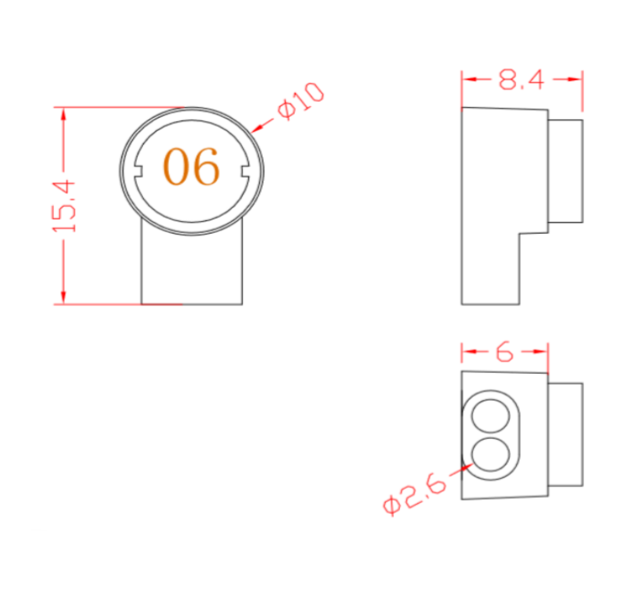 Conector UY de 1.52mm para empalme de alambre telefónico y UTP paquete de 100pzas ENS-CUY152