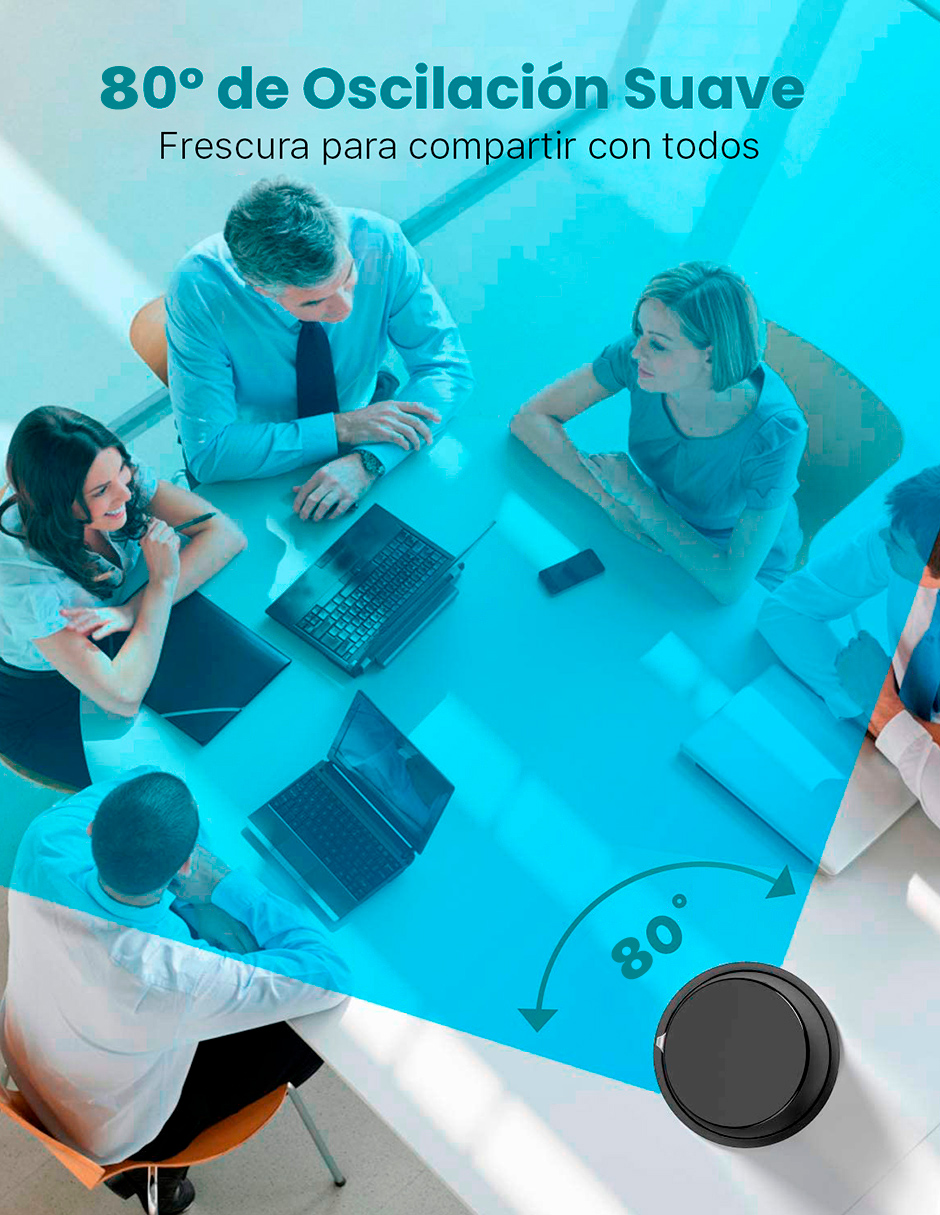 Ventilador de torre para escritorio buró 41cm Beckon BV-11 Negro