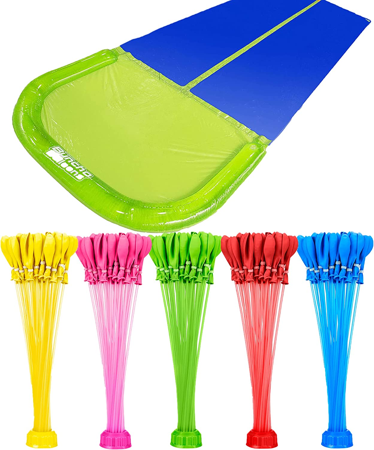 Tobogán De Agua Doble Linea, Zuru Buncho Balloons +165 Globo