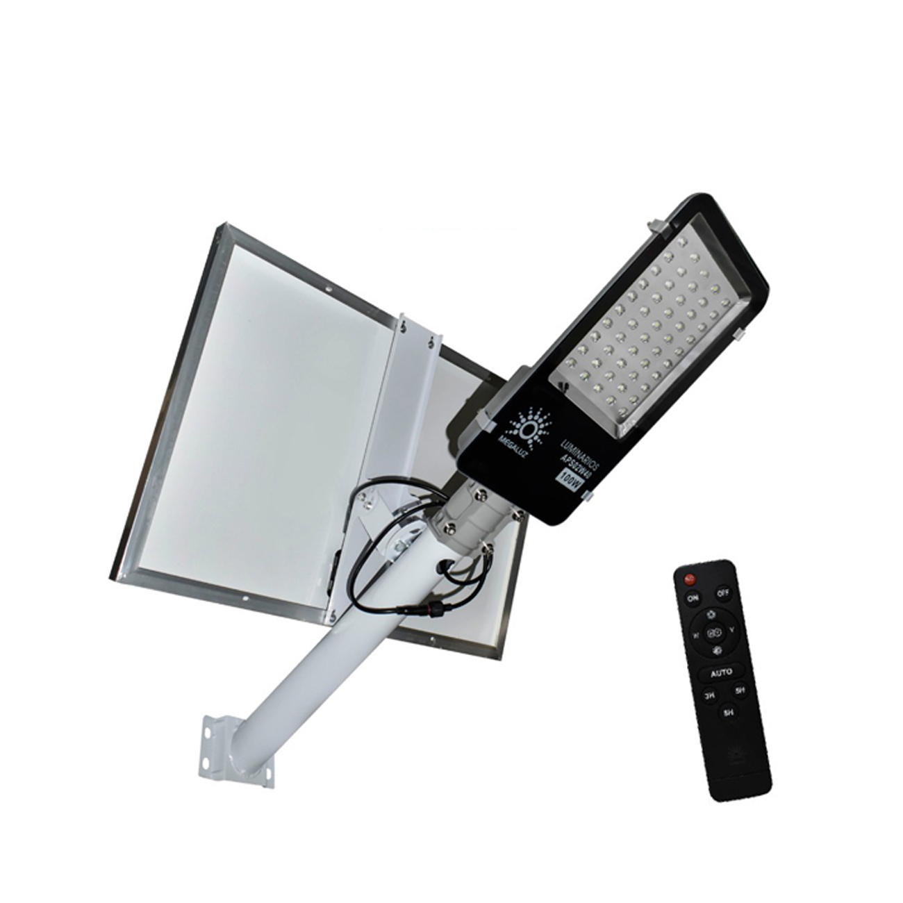 Lámpara Suburbana con Panel Solar Megaluz APS02W40