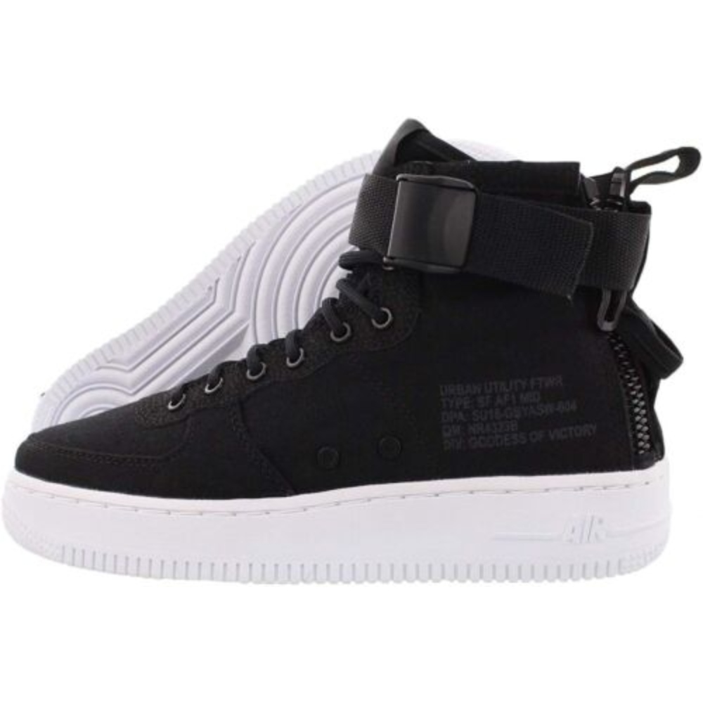 Tenis Nike SF Air Force Mid Negro de bota Unisex AJ0424-004
