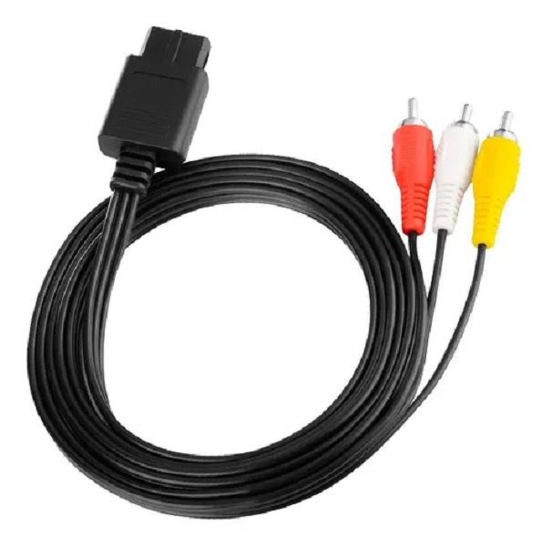 Cable Vídeo Audio Rca Av Super Nintendo 64 Snes Gamecube N64 - Mercader Digital