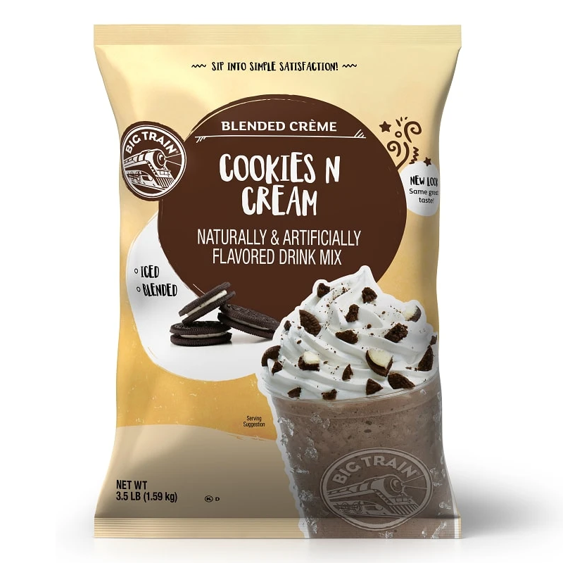 Cookies N Cream Big Train Polvo 3.5 Libras