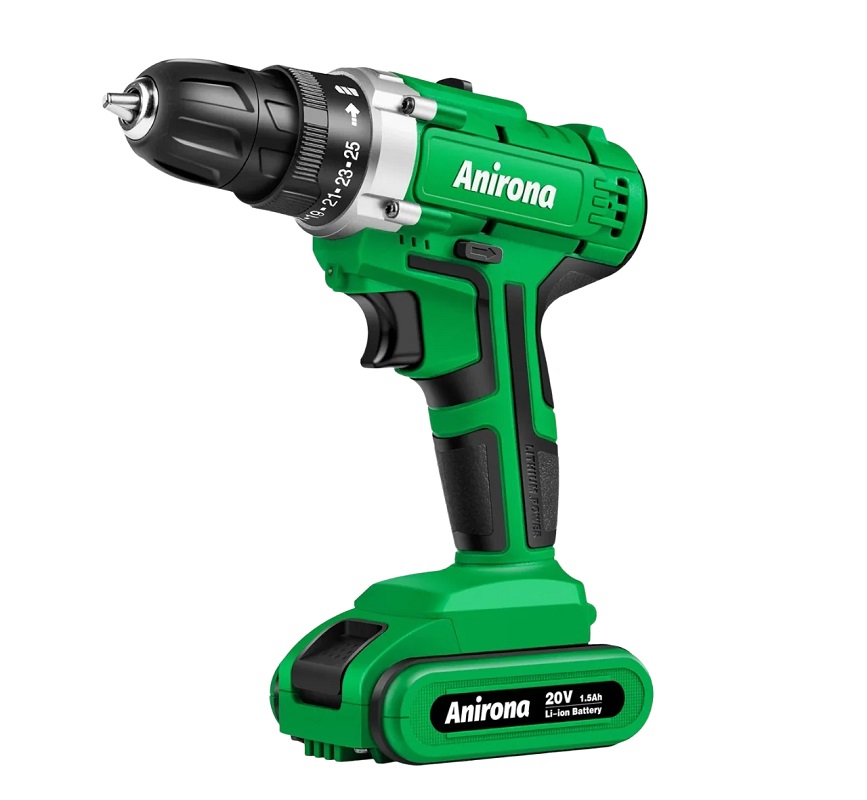 Taladro Atornillador Inalámbrico Anirona Con 2 Baterías