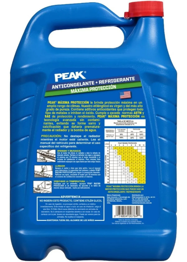 Anticongelante PEAK Maxima Proteccion
