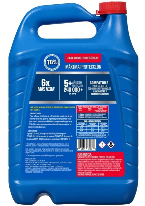Anticongelante Peak Maxima Proteccion Vida Extendida