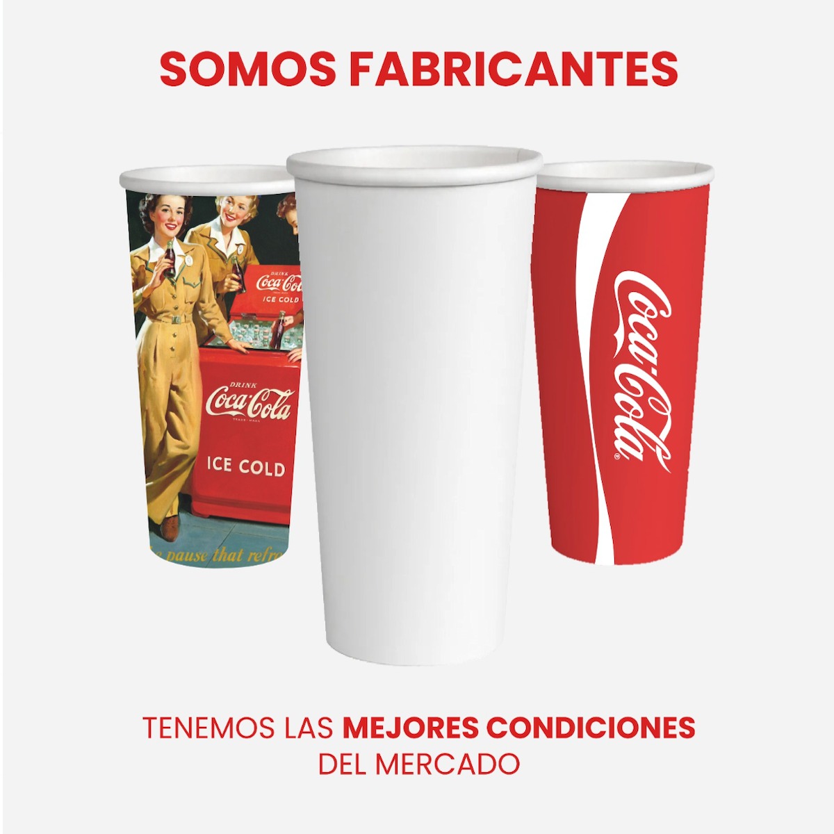 Vaso De Papel Encerado Desechable 44oz (100pz) Cerve/refres