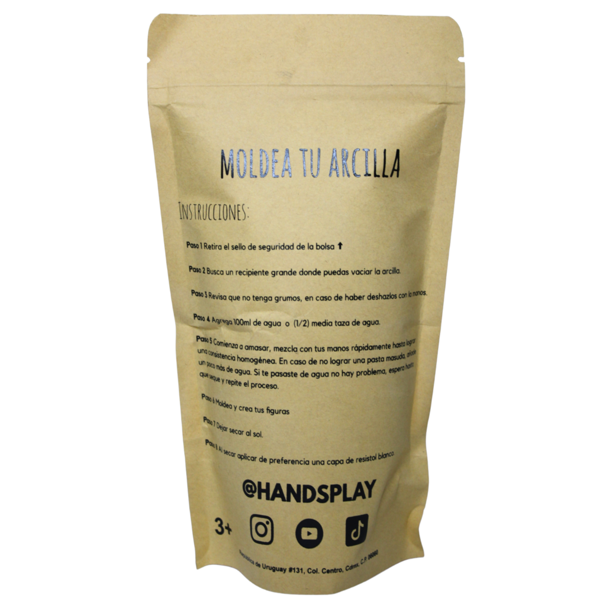 Arcilla moldeable HANDSPLAY 500gr