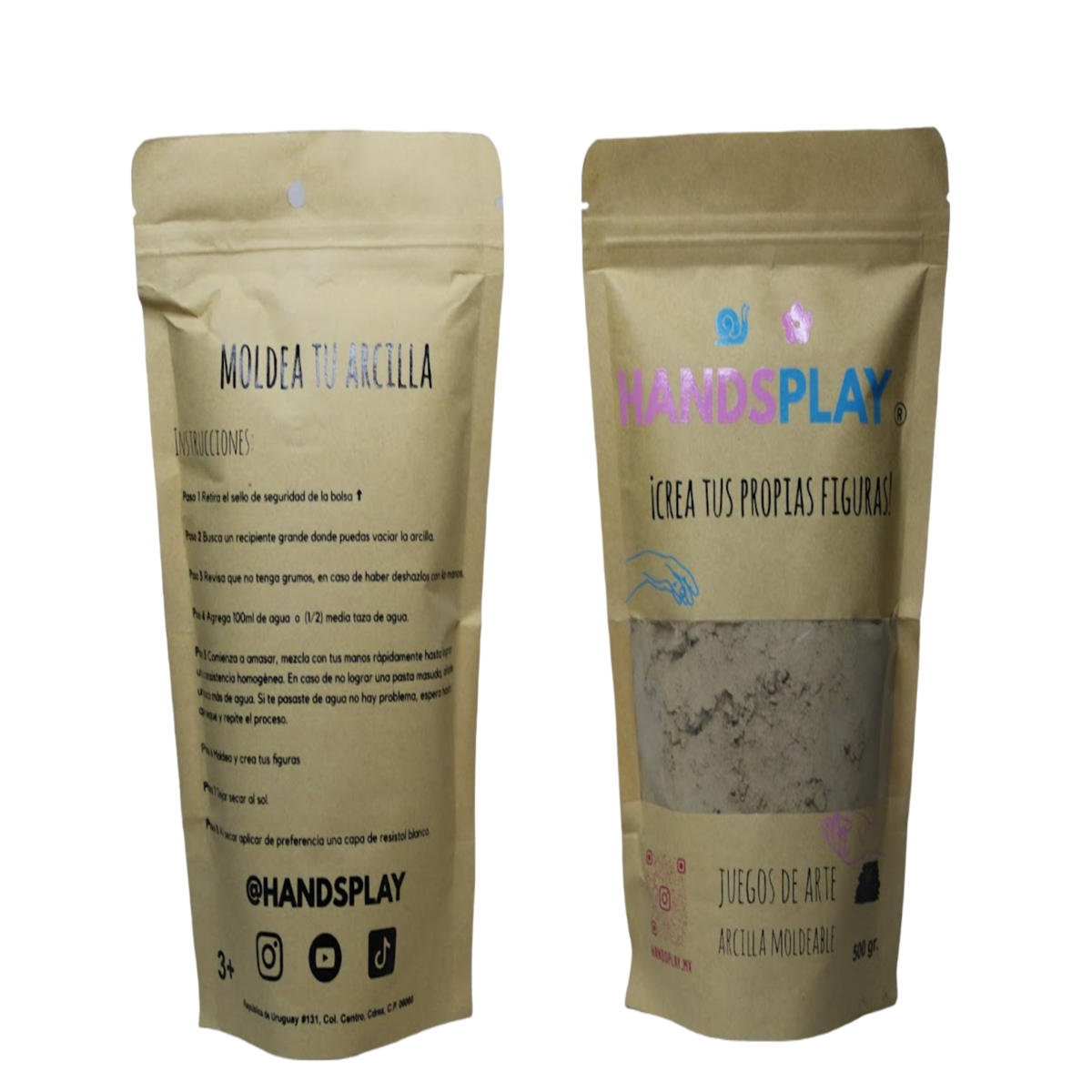 Plastilina natural HANDSPLAY 500gr