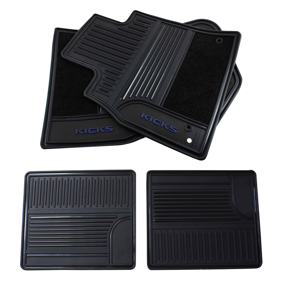 Tapetes De Uso Rudo Originales Nissan Kicks Azul 2016-2021