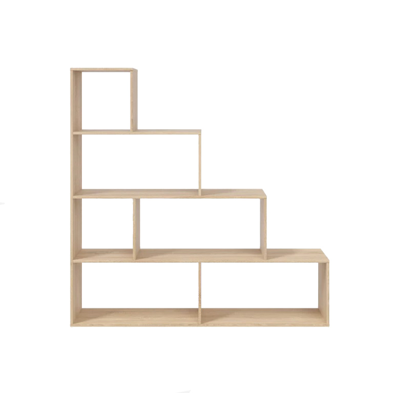Librero Minimalista Escalonado Hickory 