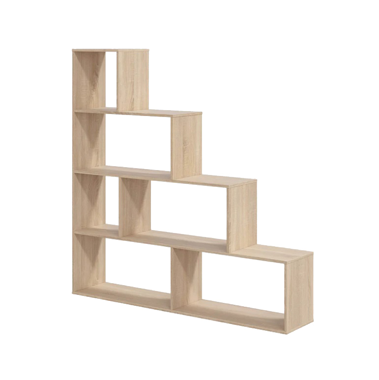 Librero Minimalista Escalonado Hickory 