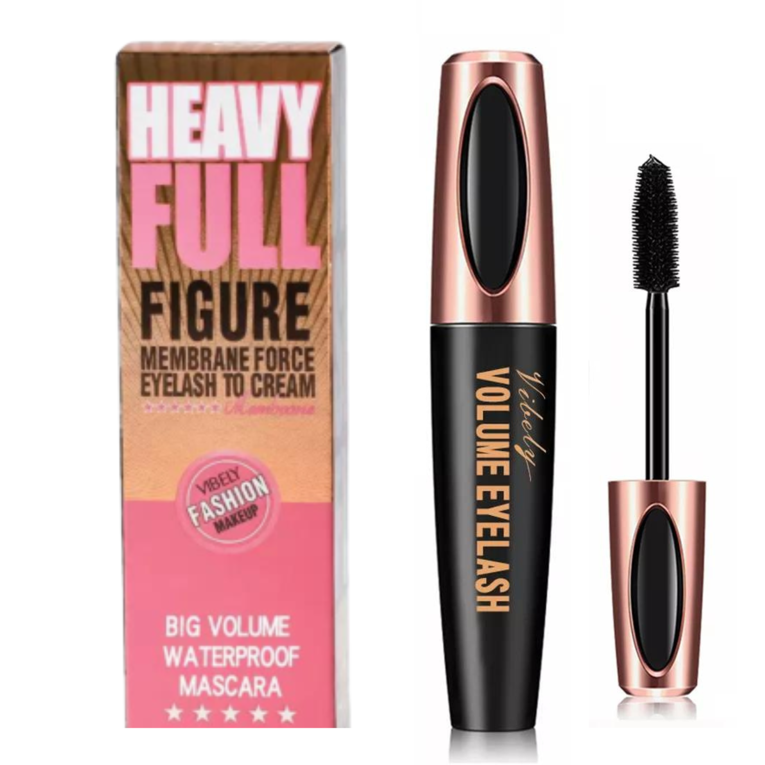 Rimel Máscara De Pestañas  4D de fibra de seda  Rimel Alargador