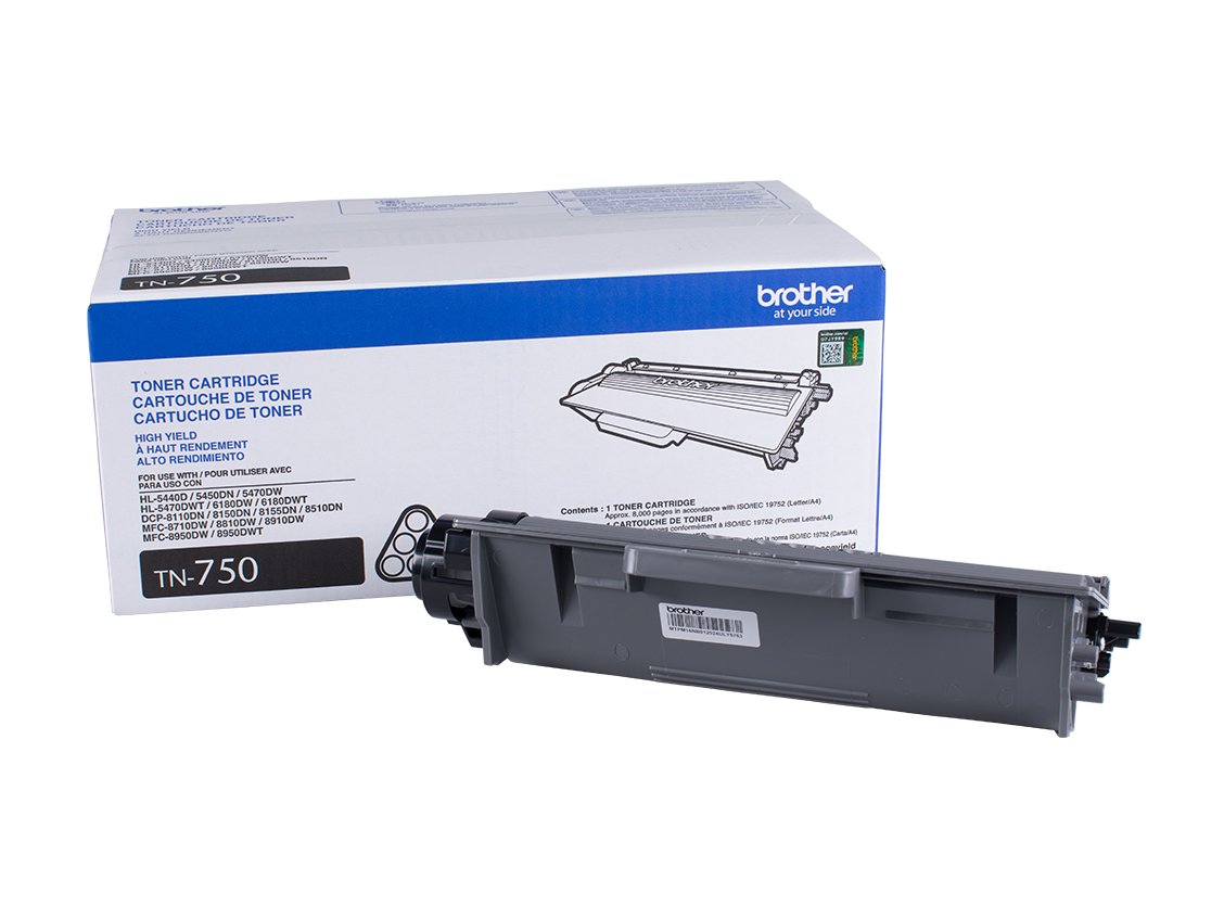Toner Brother Tn750 Negro 8000 Paginas Alto Rendimiento