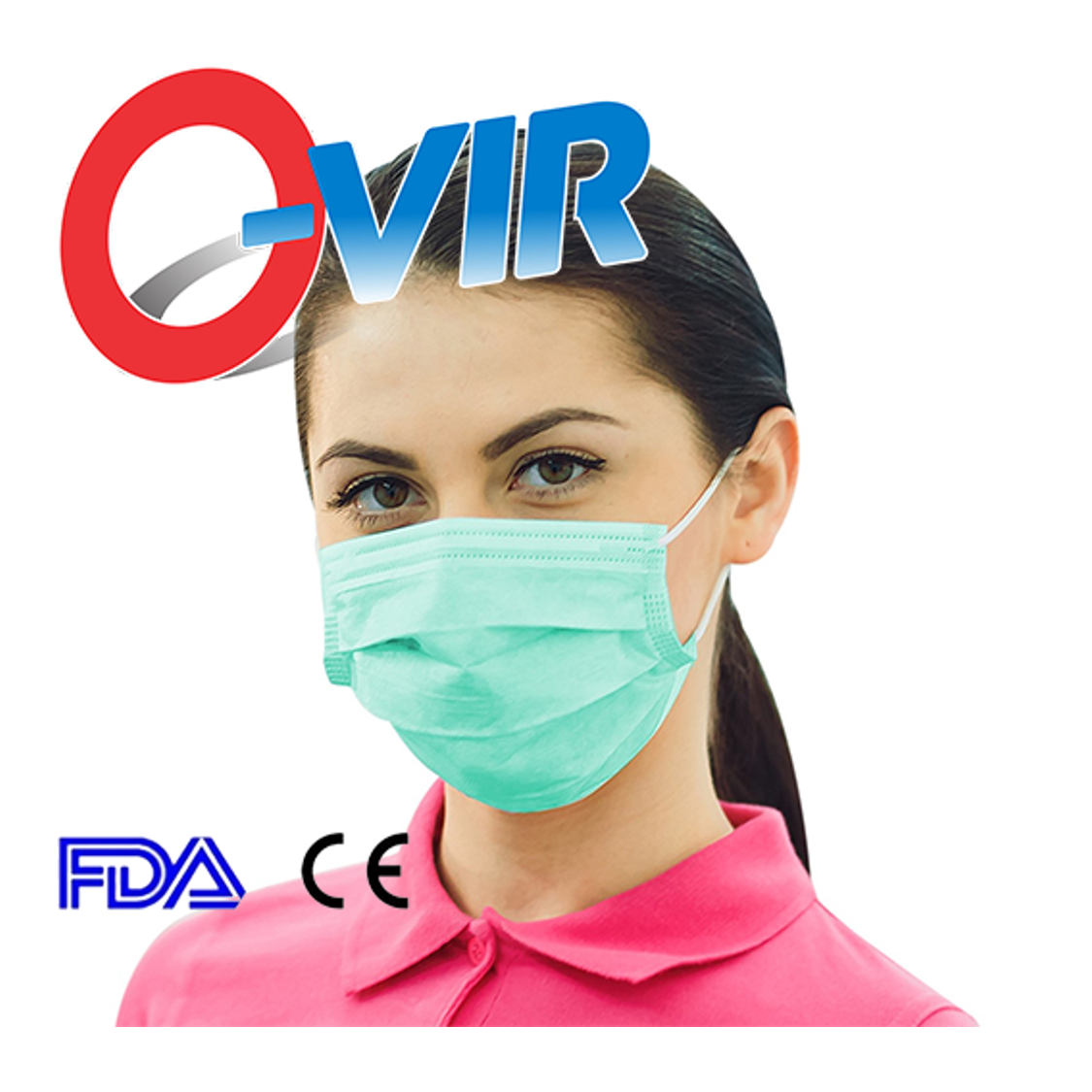 100 Cubrebocas Tricapa Quirúrgico 99% De Filtración Verde Enfermero